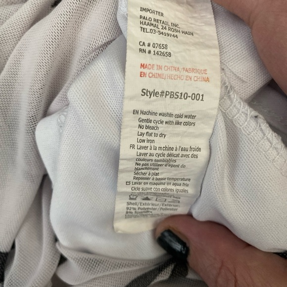 Vintage Playboy Bunny All Over Print Top Women’s Size XS White Sheer Layered Y2K - Picture 8 of 8